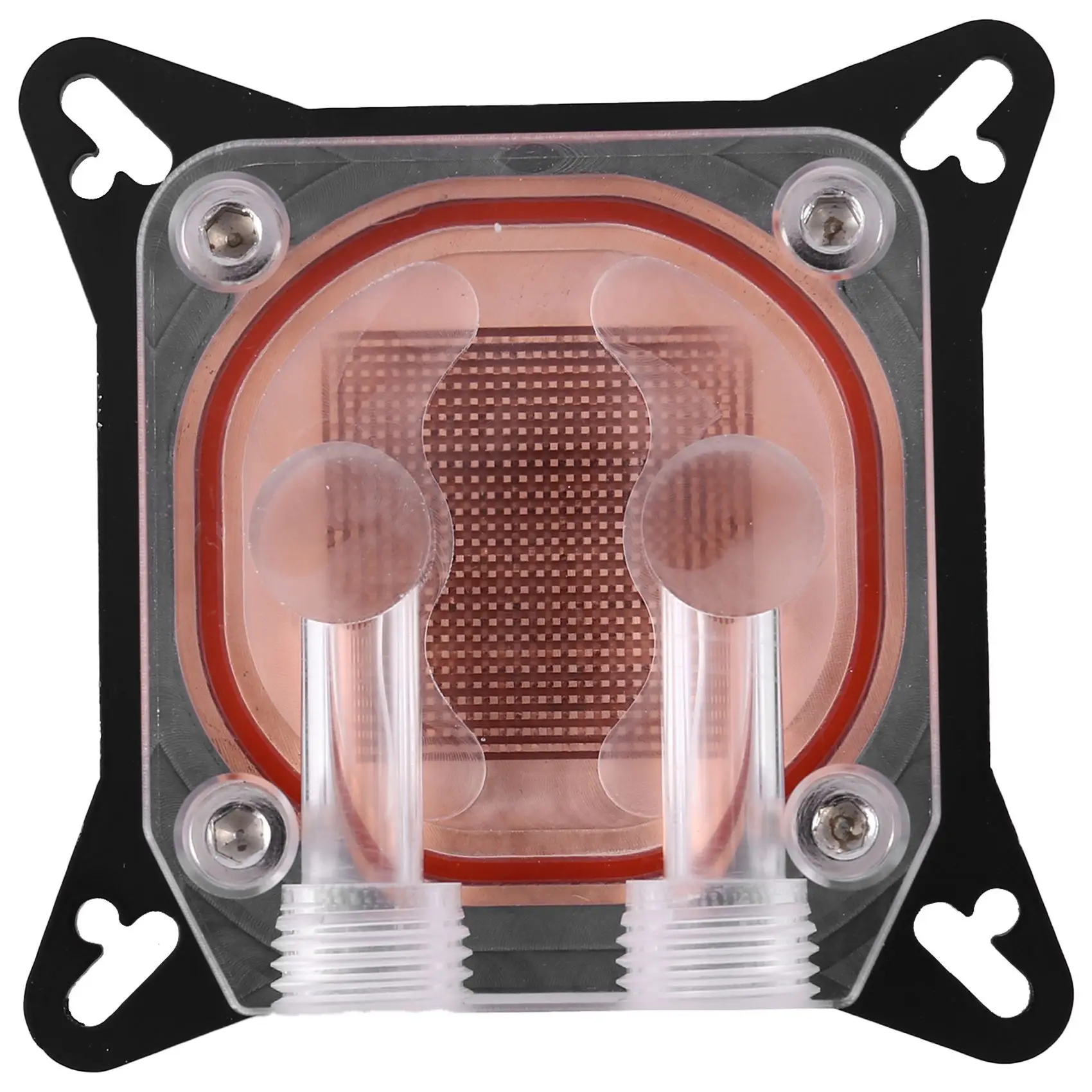 ABLJGpu Pendingin Blok Air Saluran Ganda Kolom Tembaga Video Kartu Gambar Radiator Pendingin Air 0.4Mm untuk Amd W40