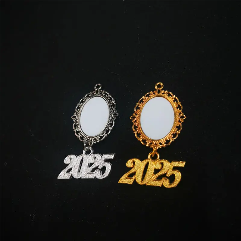 sublimation blank 2025 graduation charms hot transfer printing consumables 30pieces/lot