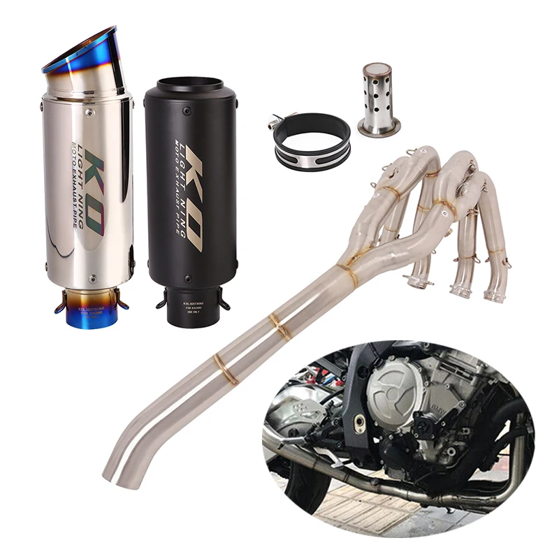 

60.5MM Motorcycle Exhaust System For BMW S1000RR 2010-2018 S1000R 2015-2018 Muffler Header Link Pipe With DB Killer