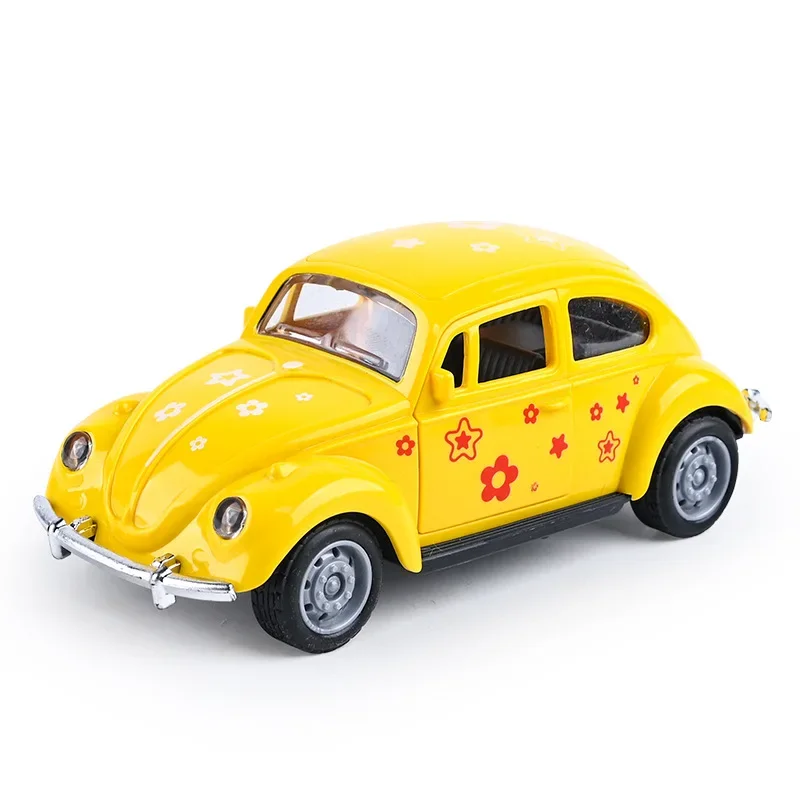 Beetle Inertia Mini Car Model Toy Go Veículos, Pull Back Car, Presente Colorido Coleção para Crianças e Adultos