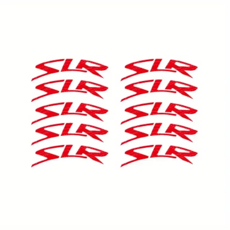 

10Pcs/set 2D Flat SLR Rainbow Holographic Waterproof Vinyl Stickers for Road Bike Wheels Motorcycle Decor