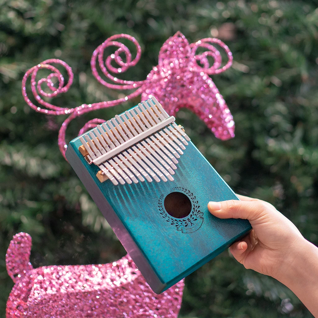 

LOOK 17 Keys Kalimba Thumb Piano Bass Woodend Steel Keys Durable Children Christmas Gift Hot Sale