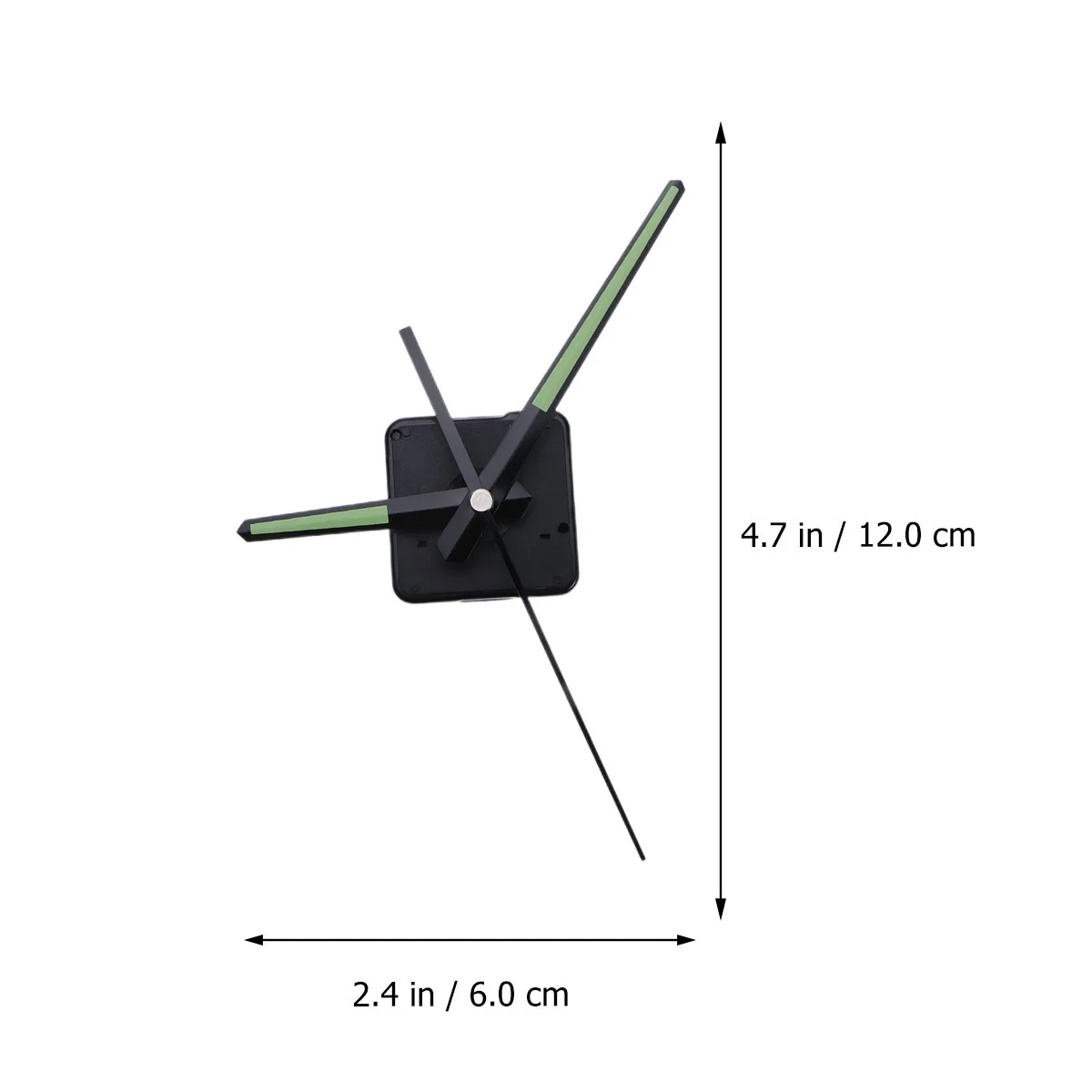 

Silent Movement Kit Simple Home Clock Accessory Set Black Needle Scanning Fluorescence No Easy Install Replacement Parts
