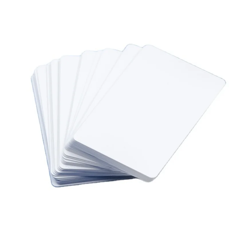 

100PCs a lot 0.76x54x85.5mm white PVC hotel card