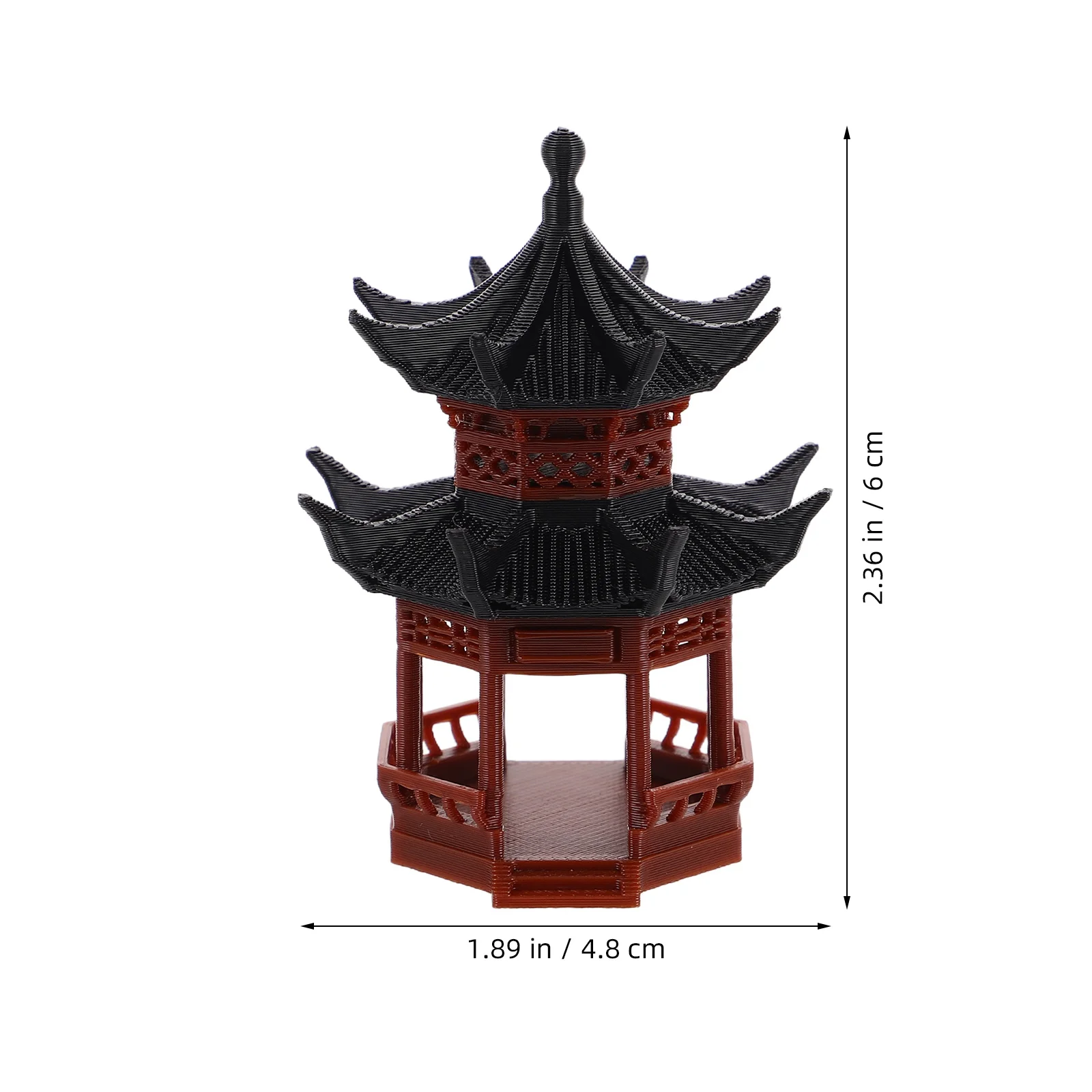 Mini Pagode Pavilhão, Acessórios para Jardim Asiático, Decoração de Micro Paisagem, Torre de Pagode Chinesa, Ornamento para Aquário e Jardim Zen