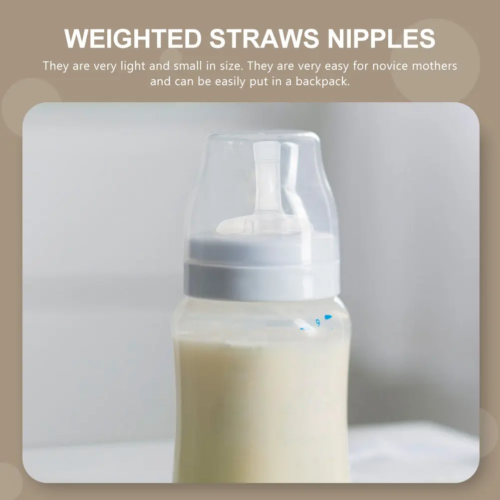 

Набор из 4 многоразовых силиконовых насадок-поильников для младенцев, без БФА, утяжеленные насадки-поильники, успокаивающий дизайн для прорезывания зубов, идеально подходят для путешествий