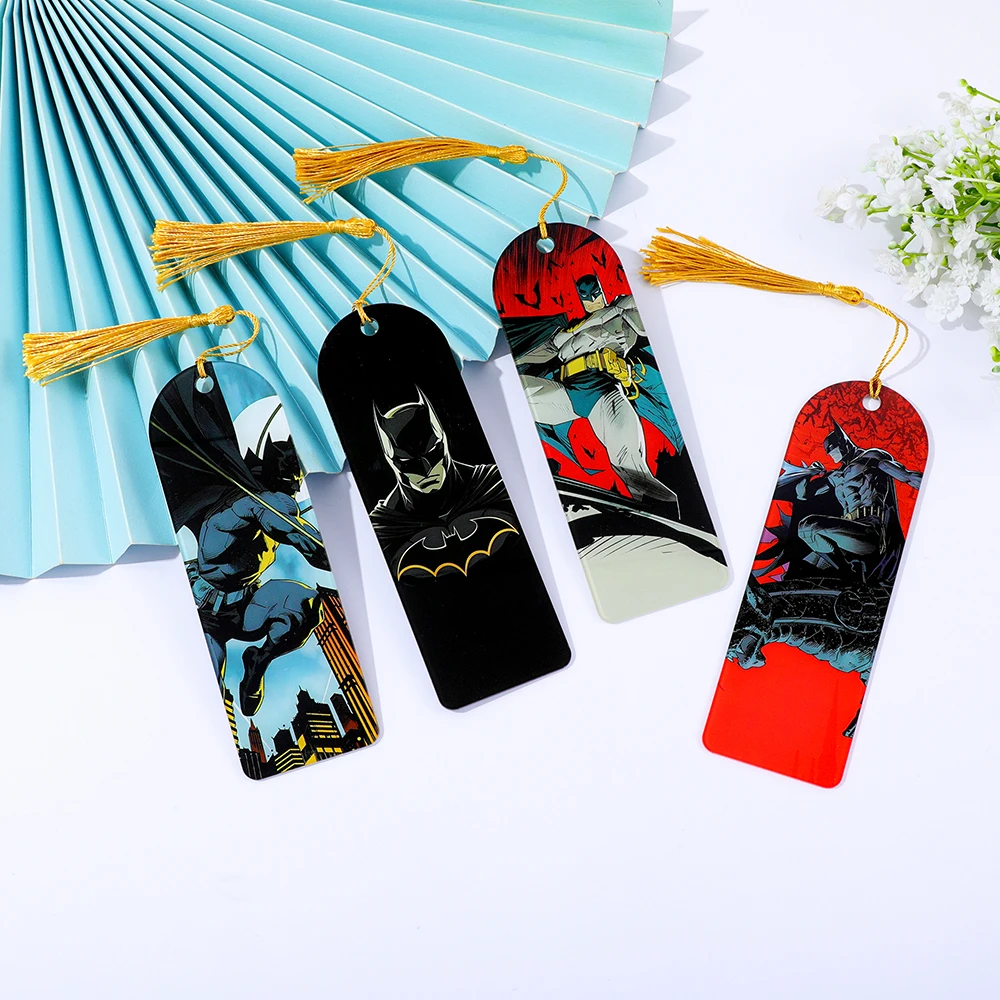 

Cool Batman Acrylic Anime Bookmark - For Colleagues Office Stationery Collectible Gift for Movie Fans Halloween Gift