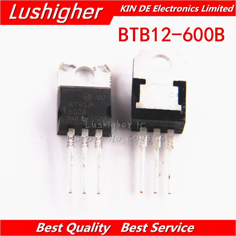 100PCS BTB12-600B TO220 BTB12-600 TO-220 BTB12 600B