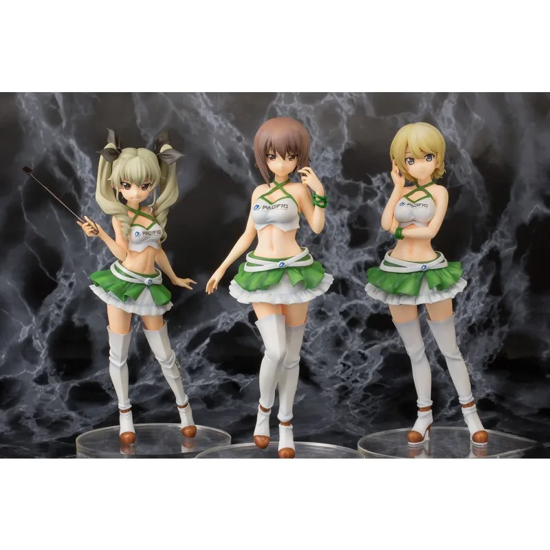

100% Original:GIRLS und PANZER DARJEELING Racing girl PVC Action Figure Anime Figure Model Toys Figure Collection Doll Gift