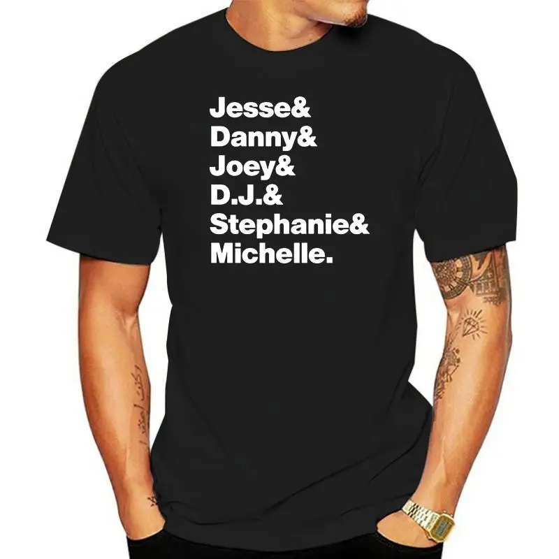 Full House T-Shirt.  Black, White, Gray or Red Soft Cotton TV Show Tee