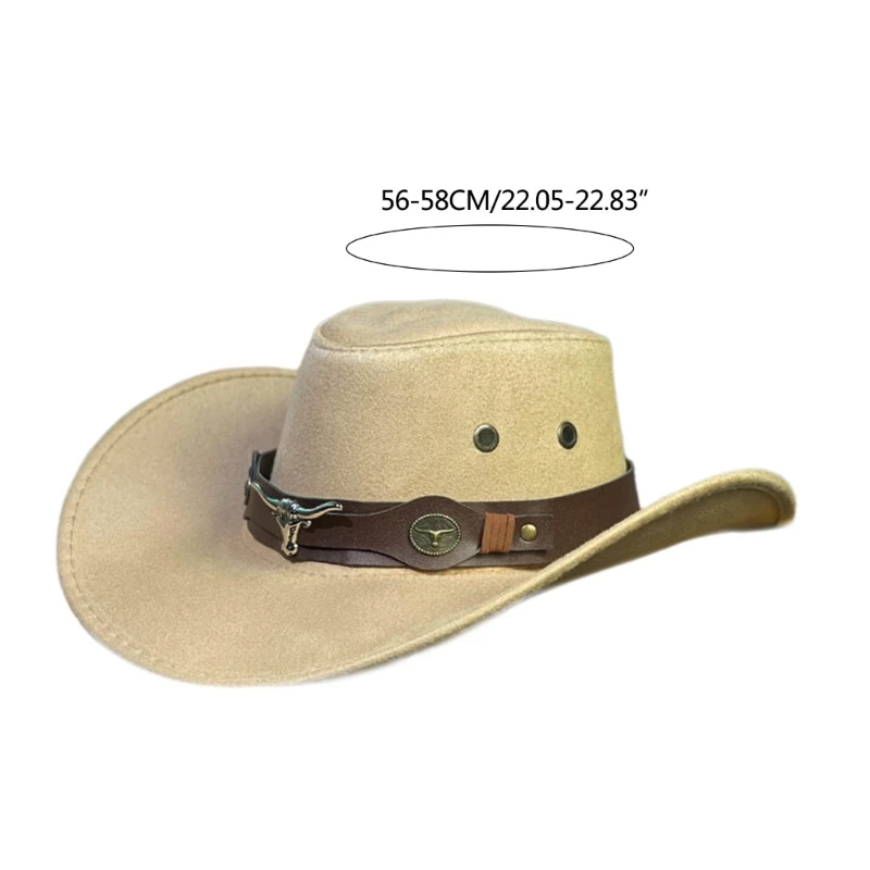 Western Cowboy Hat Breathable Cowboy Hat Unisex Photo Props Versatile Mountaineering Hat Handmade Cowgirl Hat Drop Shipping