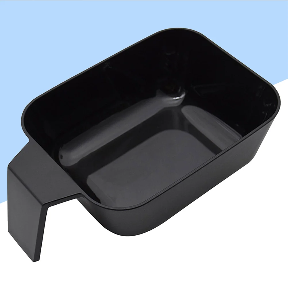 

Tinting Bowl with Handle Plastic Hair Coloring Bowl Color Mixing Bowl Professional Hair Coloring Tools for Home Salon (Black)