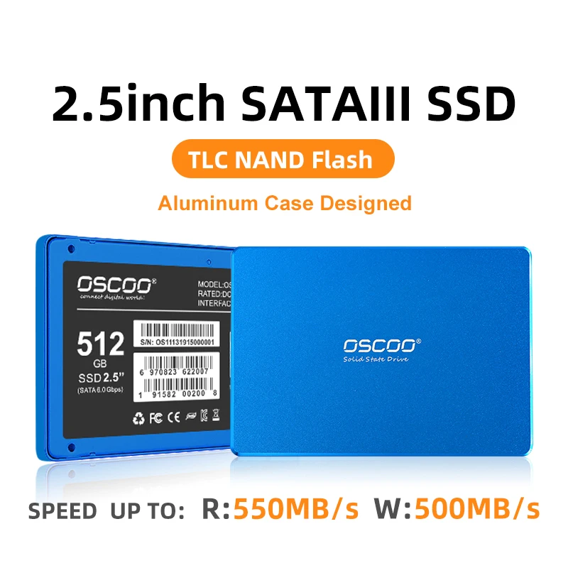 Disco Duro SSD 2,5 SATA3 Ssd 512GB1TB Hdd 2,5, unidad interna de estado sólido de 2,5 pulgadas para ordenador portátil y de escritorio