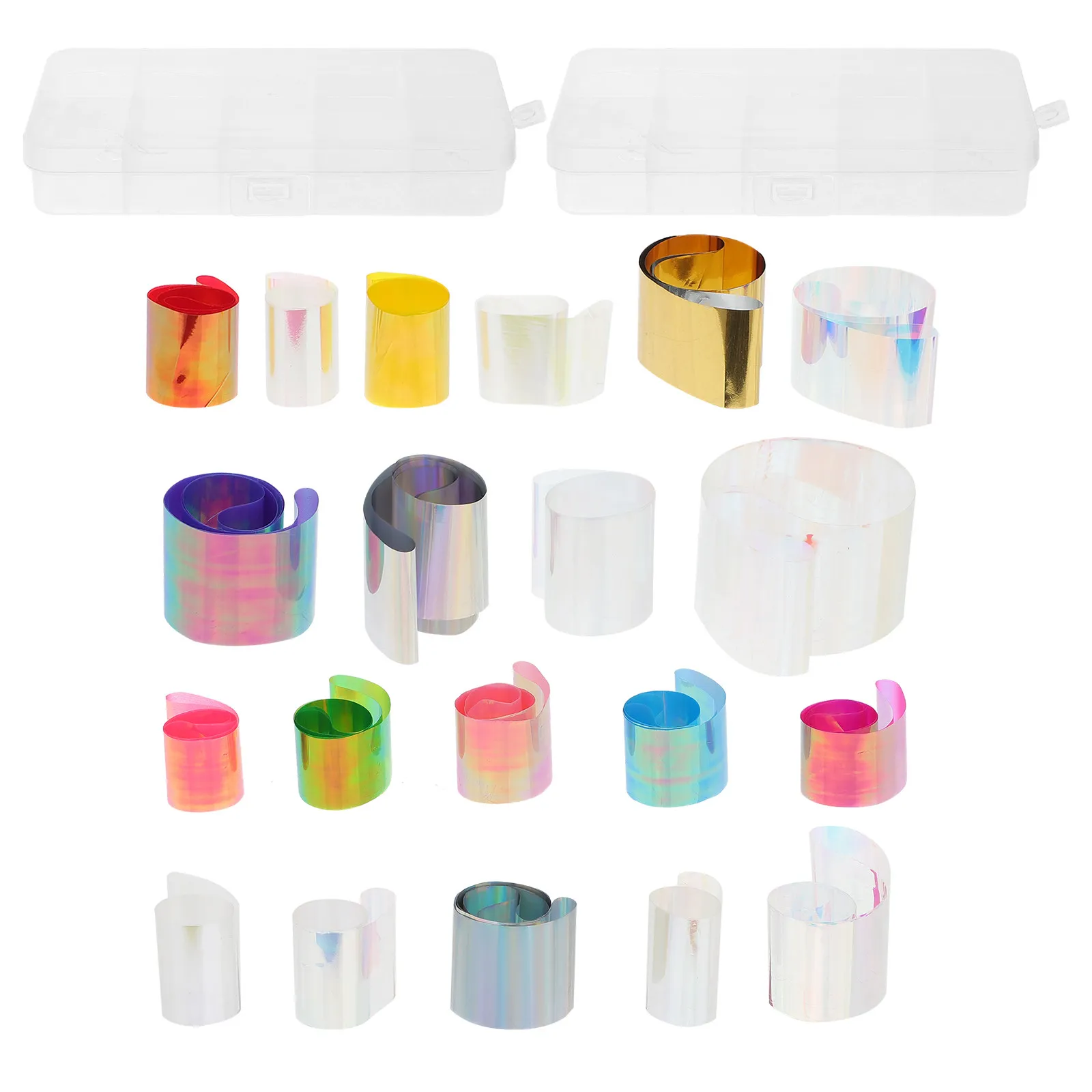 2Set Starry Nail Stickers Assorted Colors Stylish Nail Art Decals Lightweight Long-Lasting Perfect for Home Salon