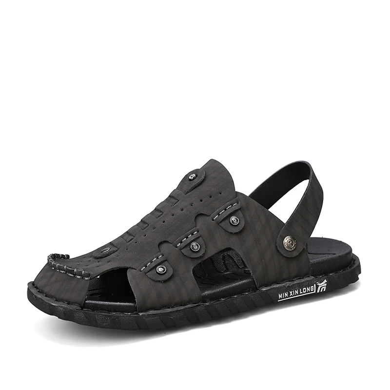 

Men's fashionable and versatile casual shoes for motorcycles. New trendy sandals for summer.