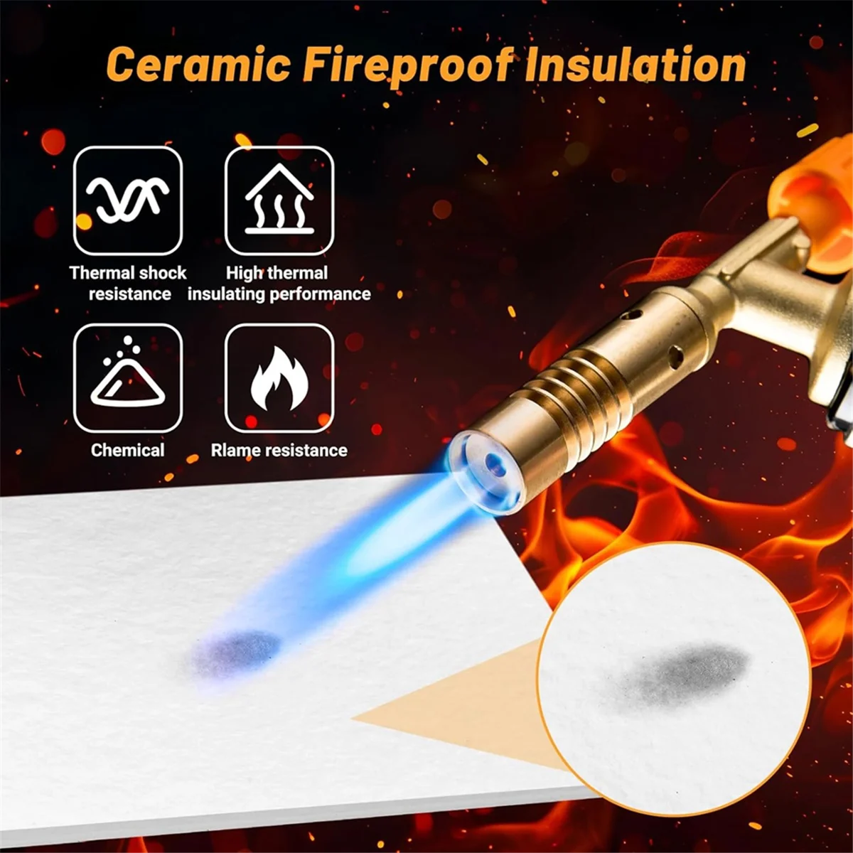 Nuevo 15 hojas de papel de fibra cerámica, junta aislante, papel ignífugo para horno microondas, papel para horno, chimenea, materiales DIY