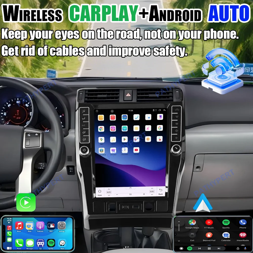 Android 15 Unisoc 7870 CPU For Toyota 4Runner 2009-2023 16.2