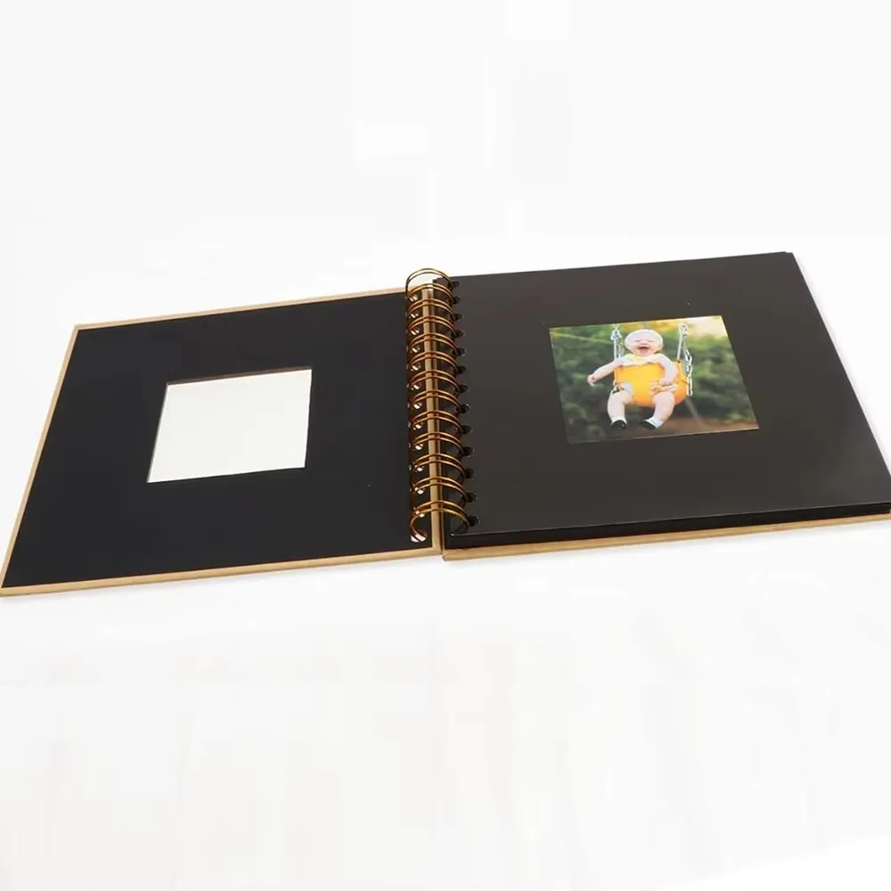 6 Inch Scrapbook Photo Album 20 Internal Pages Cover Window Design Memory Book Paper Anniversary Album For Lover Baby Wedding