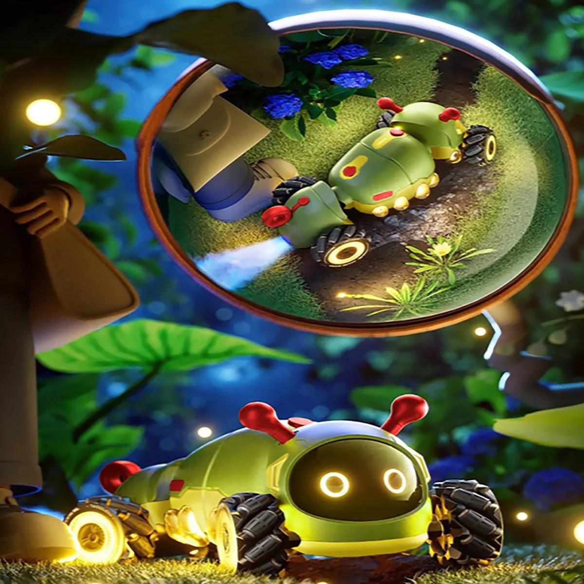 Intelligent RC Insect 4WD Remote Control Stunt Car with Spray 360 Rotation Electric Animal Drift Vehicle Kid Birthday Gift