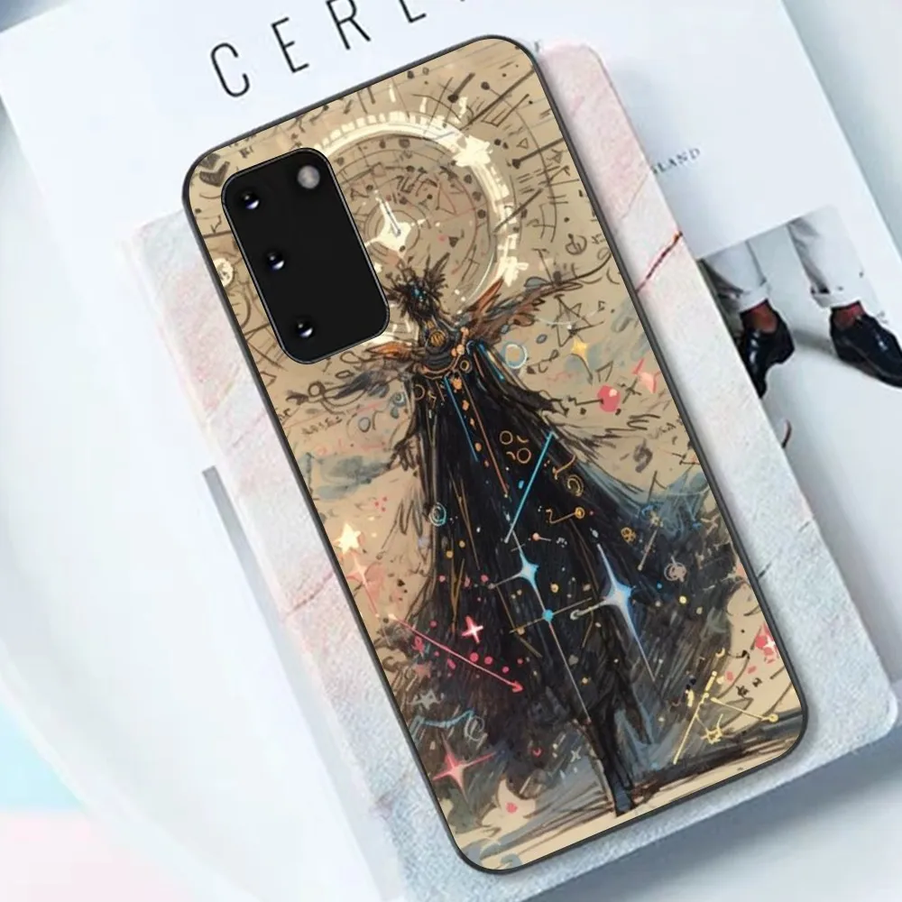 Gothic Girl Sculpture Retro Phone Case For Samsung S 9 10 20 21 22 23 30 23plus lite Ultra FE S10lite Fundas