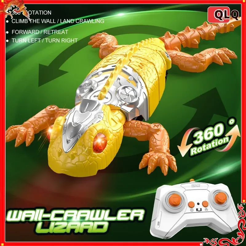 RC أبو بريص لعبة الكهربائية جدار تسلق السحلية سيارة التحكم عن بعد الحيوان المزحة للأطفال متعة المزحة جدار تسلق السيارة
