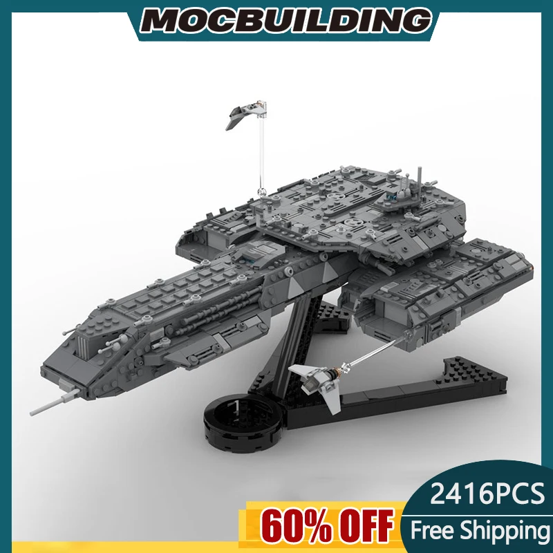 

MOC Building Blocks Daedalus Deep Space Carrier Model Technology Aerocraft Bricks Science Fiction Aircraft DIY Assembled Toys