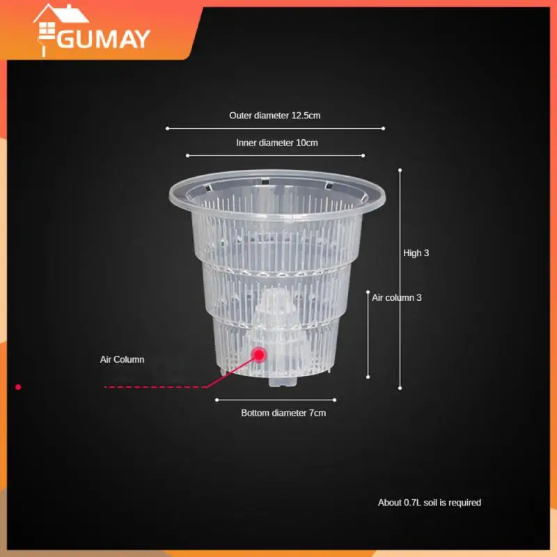 Root Control Meshpot Plastic Hydroponic Orchid Pot with Holes Air Rooting Growth Plant Nursery Basket Graden Supplies 10/12/15cm