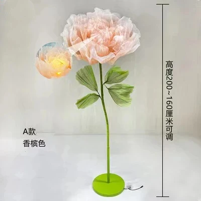 Seidenblume mit automatischer Öffnungs- und Schließfunktion, mechanische Kunstblumen für Hochzeiten, Veranstaltungen, Bühnen, Fensterdekoration, Weihnachtsfeiern und Heimdekoration. – Detail 12