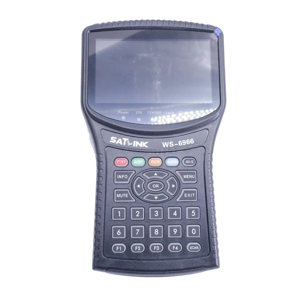 Satlink WS-6966 Satellite Finder Meter DVB/S2 HD Spectrum MER WS6966 Digital HD Finder WS6966