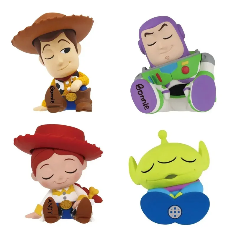 Disney Toy Story Action Figurine Anime Cute Alien Woody Jessie Buzz Lightyear Model Japan Figure Mini Collect Ornament Kids Gift