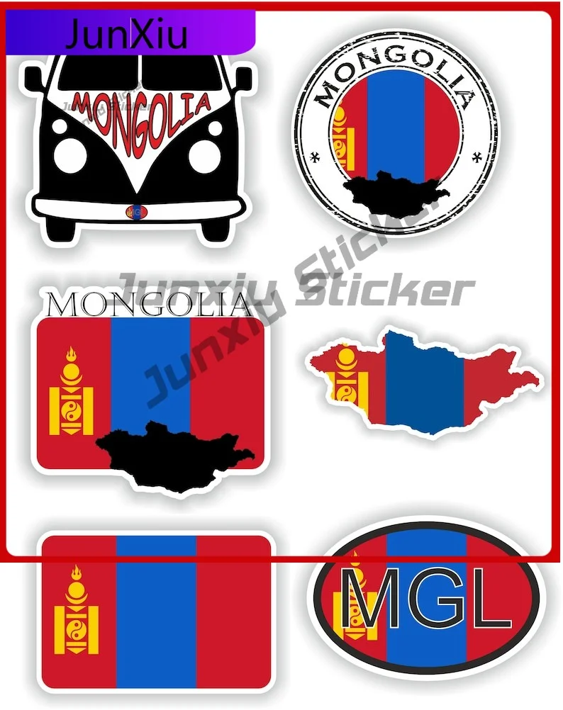 

Mongolia Pattern Funny Wall Fade Resistant Decal Decoration Decal Cool Of Vinyl Proof Six Decals Truck Pieces Anime Boat