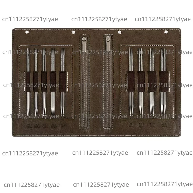 Knitting Tool, Hexagonal Water Drop Ring Needle Polygon Solid Stainless Steel Removable Ring Needle Set