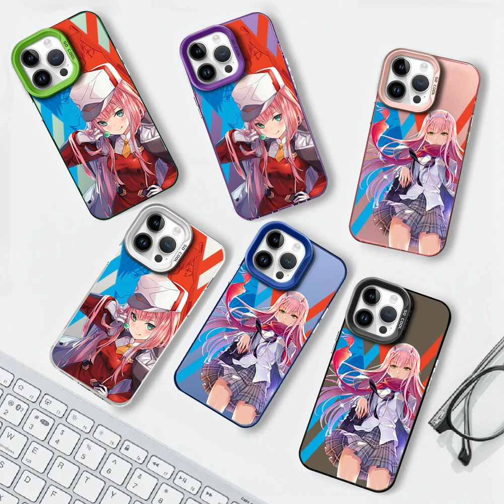 Z-Zero Two Darling in the FranXX Novelty For iPhone 12 11 13 14 15 16 Max Pro Plus Protective Cover IMD Phone Case