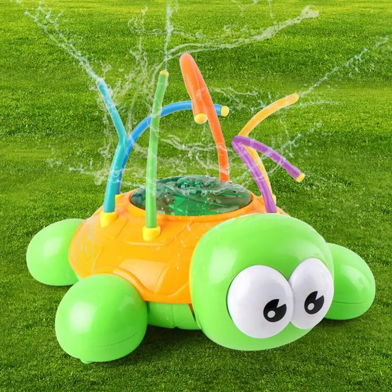 

Outdoor Cannibal Flower Water Sprinkler Toys Backyard Garden Water Toys Lawn Summer Yard Cartoon Turtle Splash Sprinkler