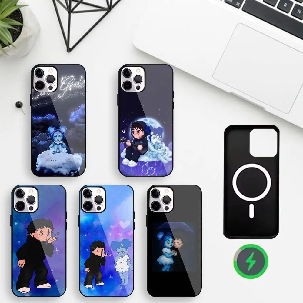 

Junior H Sad Girlz B-BOYZ Phone Case For iPhone17,16,15,14,13,12,Wireless charging protective case soft cover