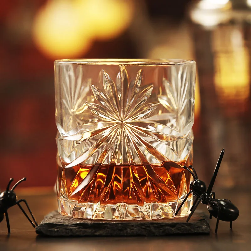 Brand Wine Glass Lead-free Heat Resistant Transparent Crystal Beer Whiskey Brandy Vodka Cup Multi Pattern Drinkware Bar Gifts