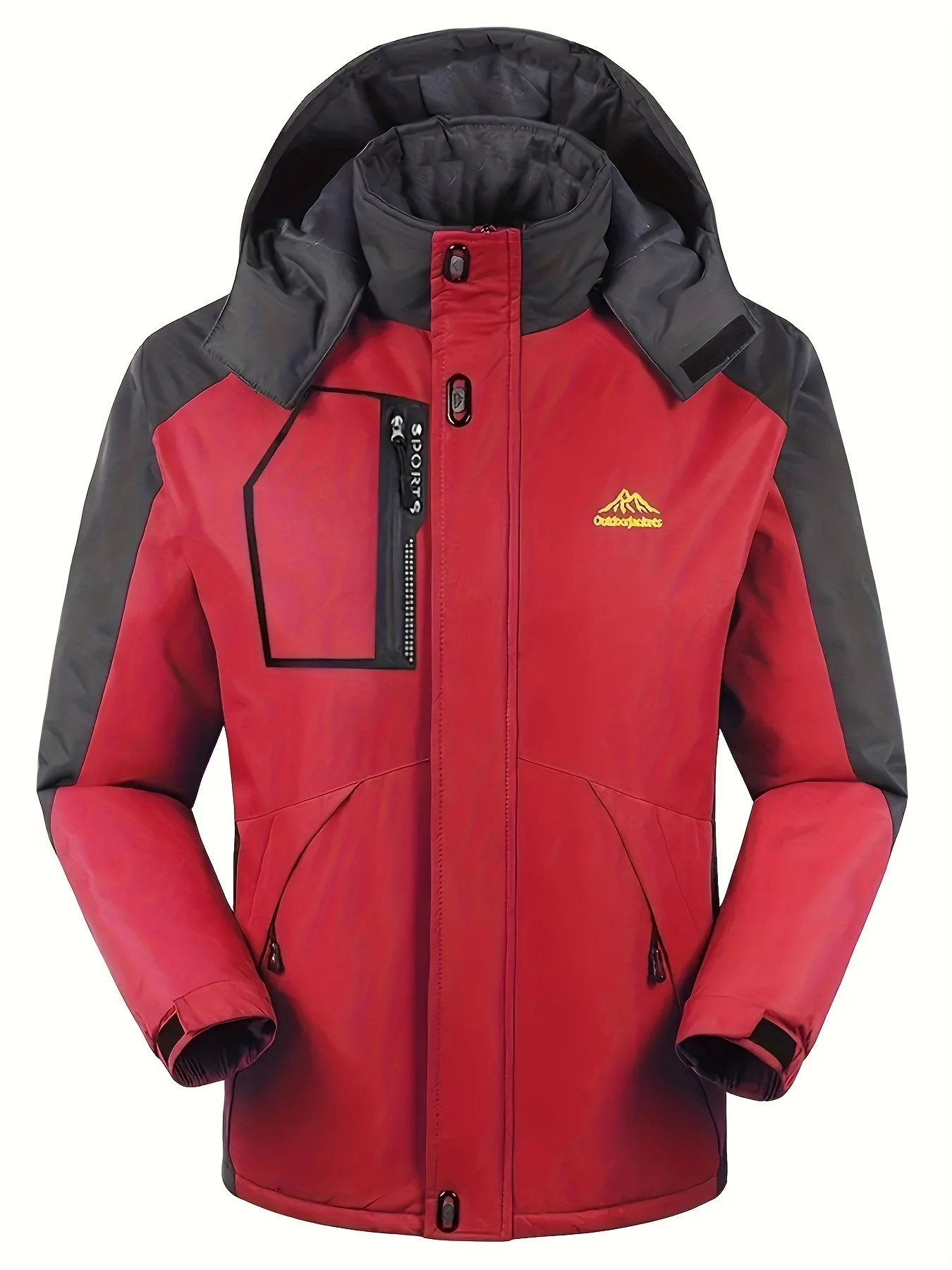 Stay Warm And Dry In This Unisex Fleece Ski Jacket - Perfect For Winter Outdoor Activities!