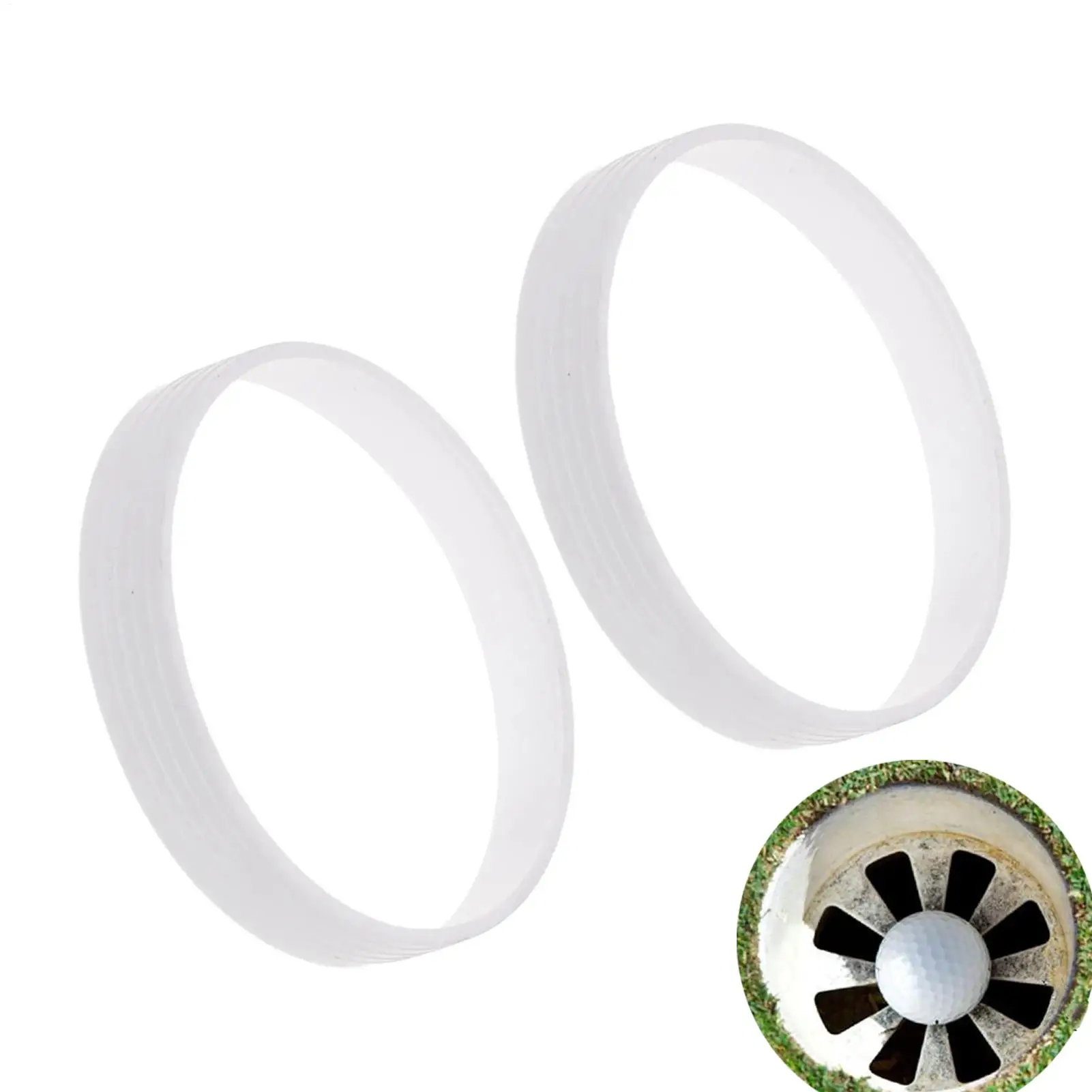 

Зеленое кольцо для чашки для гольфа, 2 предмета, портативный тренажер для игры в гольф, кольцо для чашек для гольфа в помещении, зеленое для практики, вождение на заднем дворе, дома