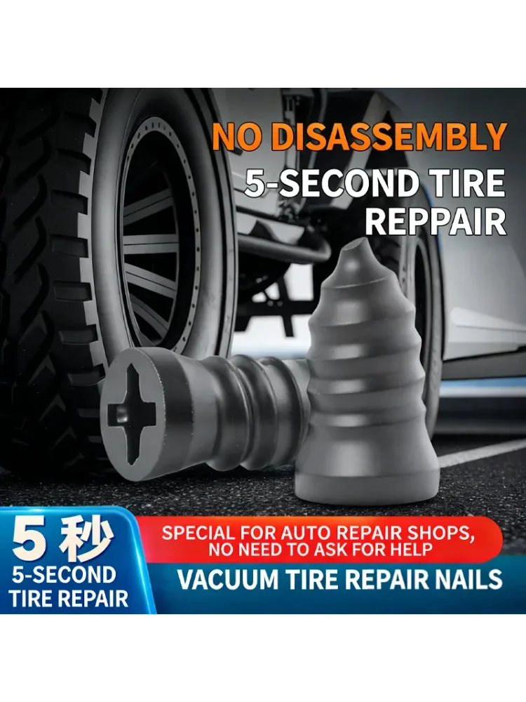 Patch de réparation de pneus et clous pour véhicules électriques, motos et pneus sous vide, patch et clou de réparation de pneus universels et rapides