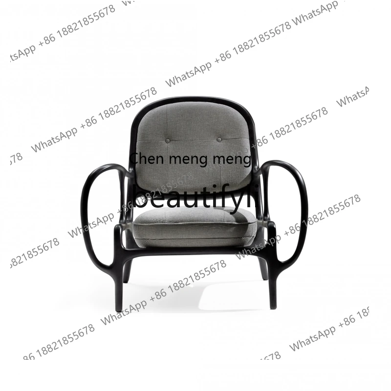 X 원목 싱글 암체어 거실 발코니 레저 의자 홈스테이