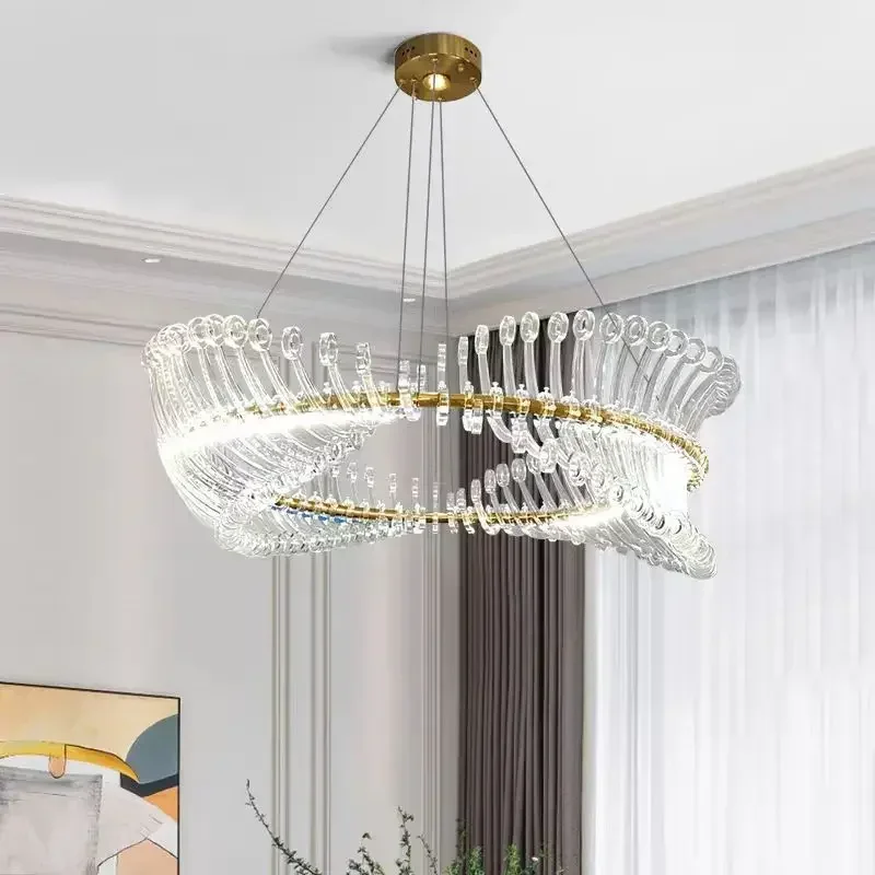 AZ التصميم الحديث الثريات الإضاءة غرفة المعيشة الطعام بريق الشمال الثريا المنزل مصباح معلق أضواء Led بسيطة الإنارة