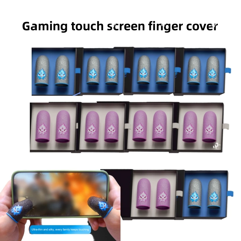 5/3/1pcs Gaming Luminous Finger Sleeve Breathable Fingertips Cover For PUBG Mobile Touch Screen Finger Cots Cover Touch