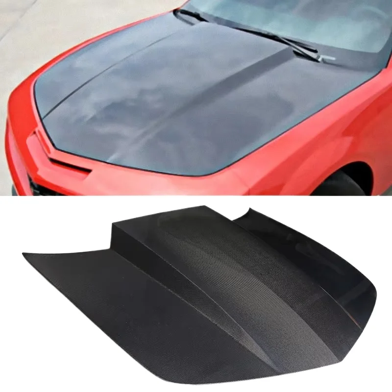

New Carbon Fiber Hood for chevrolet camaro 5th Generation 2010-2015 Camaro Bumblebee Style with Included Screws