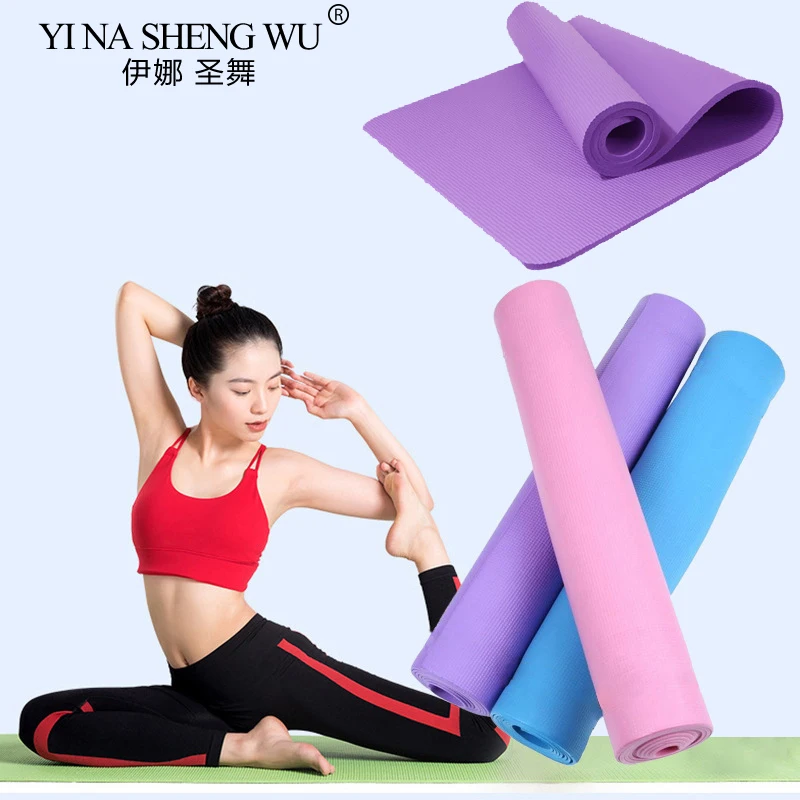 6MM Thick Yoga Mat Anti-skid Sports Fitness Mat EVA Comfort Foam Yoga Matt for Exercise, Yoga, and Pilates Gym Mat Meditate Mat