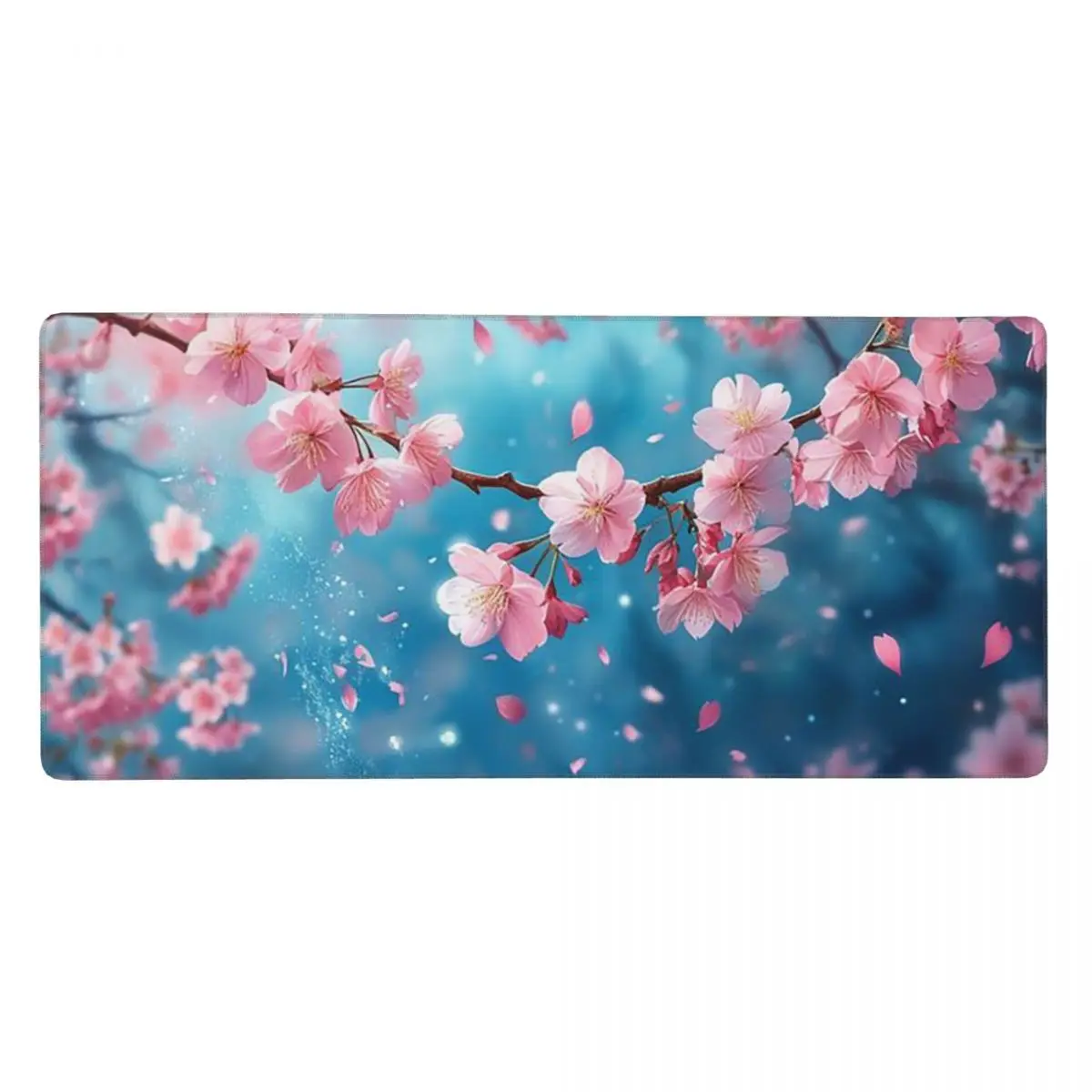 Cherry Blossom In Bule Background Large Mouse Pad Computer Keyboard Mouse Mat Gamer PC Laptop Desk Mat Office Table Mats