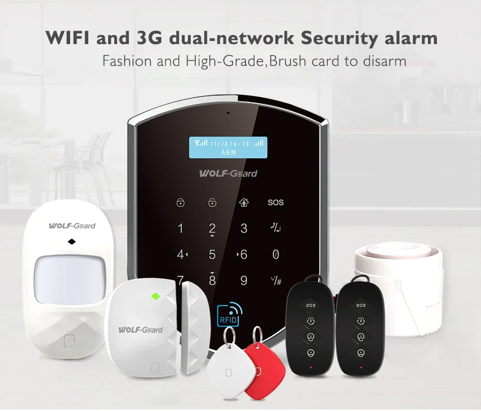 Tuya smart life wifi 4g alarm gsm wifi 4g security system  gsm germar alarma tuya 4g