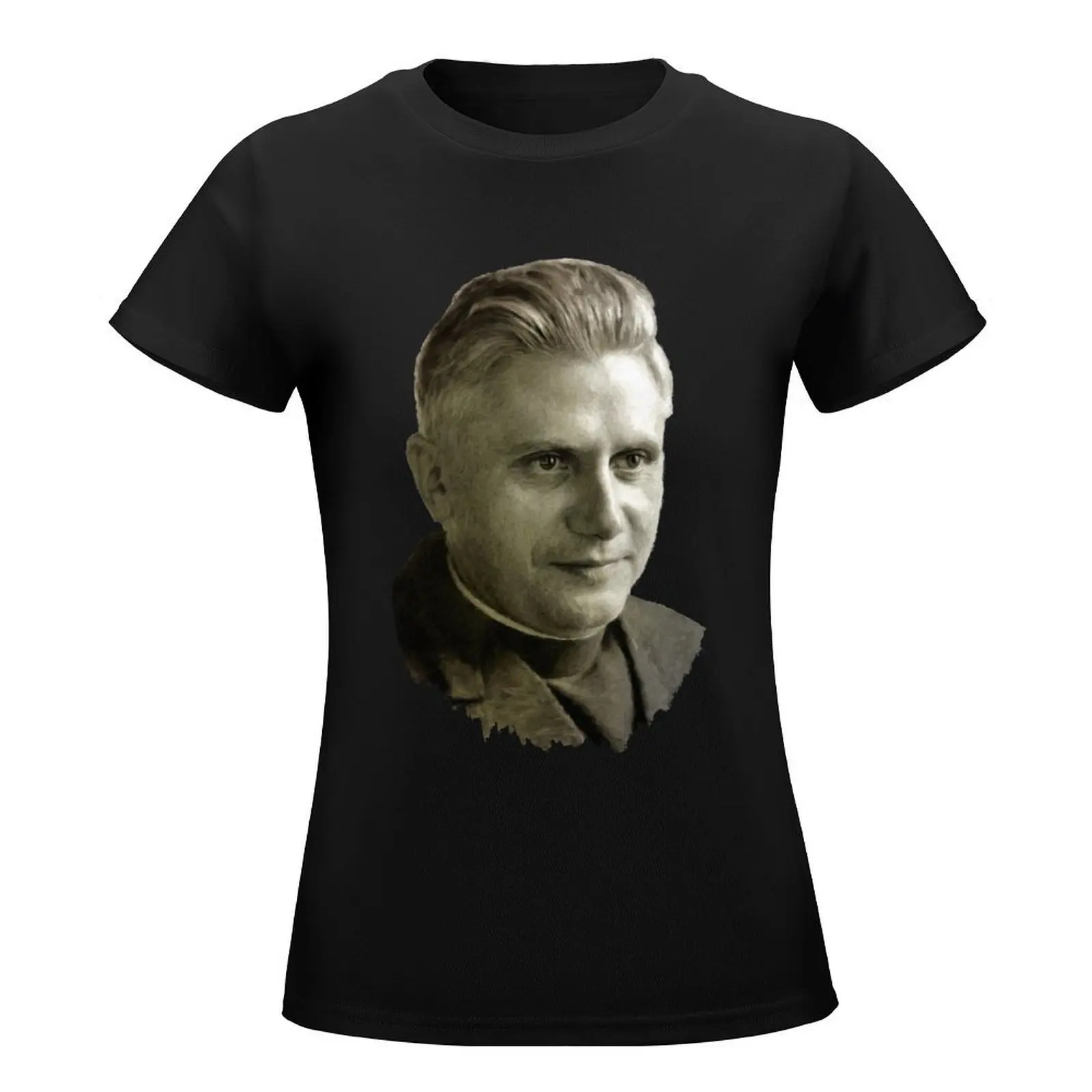 Pope Benedict XVI T-Shirt Short sleeve tee aesthetic clothes animal prinfor Women's cotton t-shirt