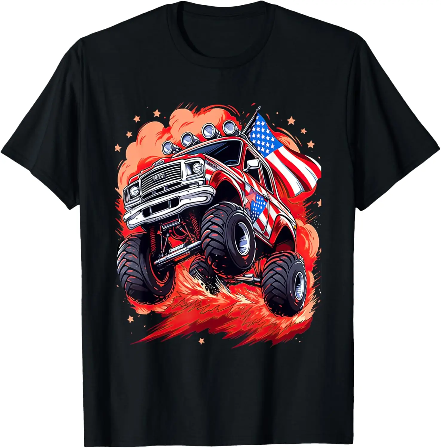 

Футболка Monster Truck American Big Tires Monster Car