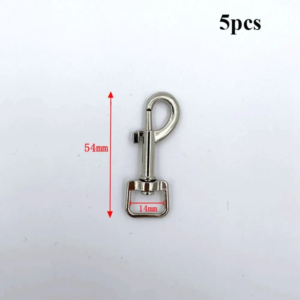 5pcs New Rotating Snap Hook Metal Leather Strap Belt Keychain Trigger Clips Belt Keychain Keychain