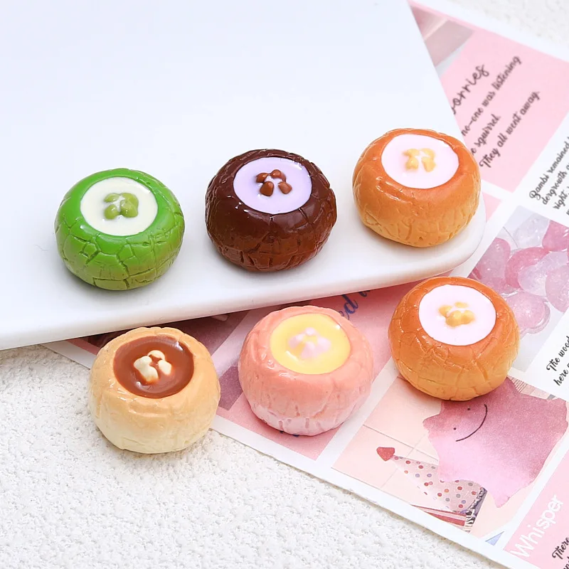 Cabochon per torta cremosa in resina 3D per album di ritagli Artigianato fatto a mano 20 pezzi Accessorio per la decorazione del gioco di cibo adorabile Ciondoli di melma fai da te